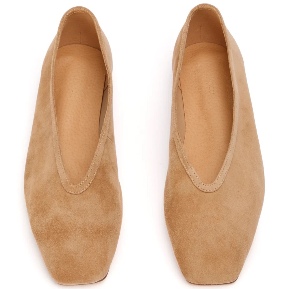 Tony Bianco Tan Suede Flats